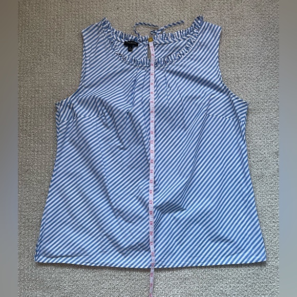 Talbots sleeveless blue striped blouse - Picture 6 of 7